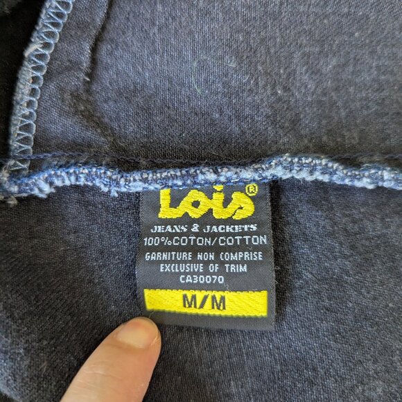 90s Dark Wash Oversized Jean Jacket - Picture 9 of 11